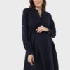 Платье для беременных и кормящих Марика, темно-синий