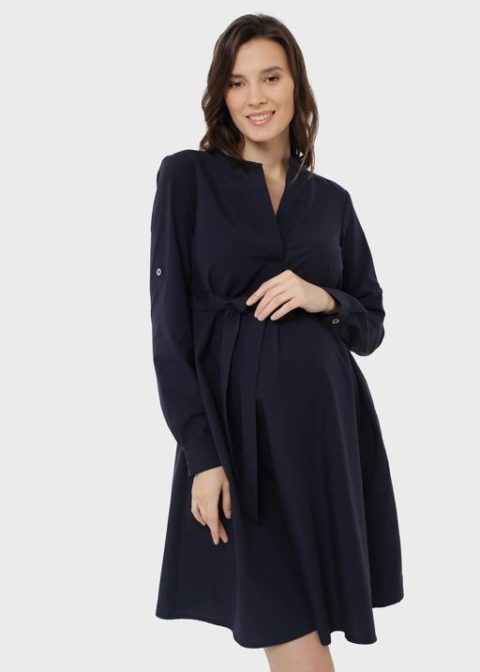 Платье для беременных и кормящих Марика, темно-синий Платье для беременных и кормящих Марика, темно-синий