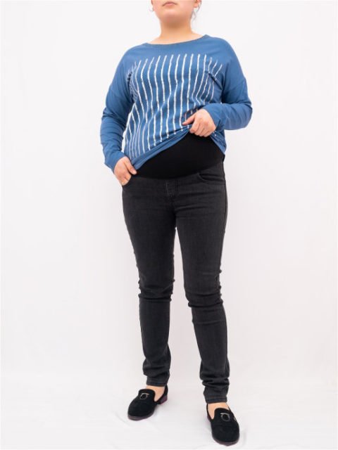 Джинсы для беременных зауженные Sky, темно-серый Джинсы для беременных зауженные Sky, темно-серый