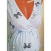 Комплект в роддом халат и сорочка Индиго/бантики для беременных и кормящих