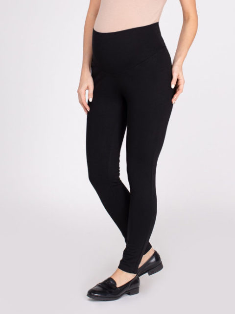 Легинсы для беременных Мила, черный (плотные, не просвечивают)