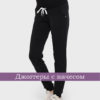 Спортивные брюки для беременных Прима, черный (ткань с начесом с изнанки)