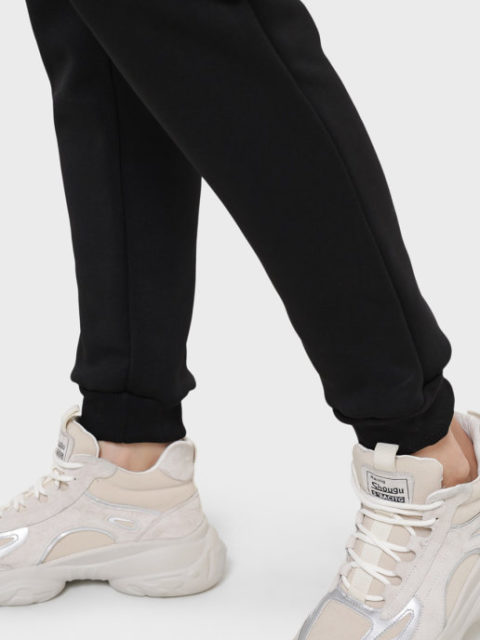 Спортивные брюки для беременных Прима, черный (ткань с начесом с изнанки) Спортивные брюки для беременных Прима, черный (ткань с начесом с изнанки)