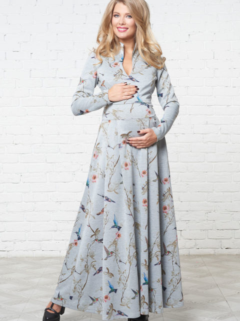Платье для беременных и кормящих Маритино колибри