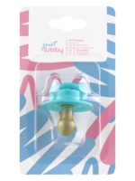 Пустышка для новорожденных Lubby 23818, латекс, круглый сосок 0+, зеленый