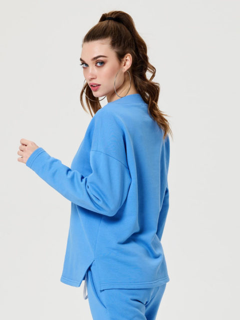 Джемпер для беременных Аманда, ярко-голубой