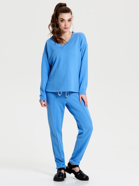 Джемпер для беременных Аманда, ярко-голубой