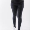 Джинсы для беременных утепленные Slim Fit 631 черно-серый