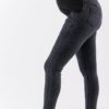 Джинсы для беременных утепленные Slim Fit 631 черно-серый