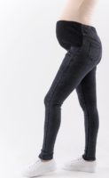 Джинсы для беременных утепленные Slim Fit 631 черно-серый