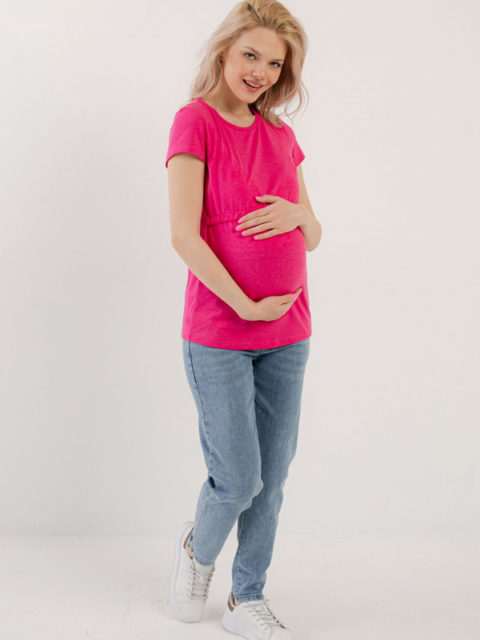 Джинсы для беременных зауженные, TightFit-72, голубой