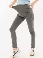 Джинсы для беременных зауженные Skinny-316, антрацит