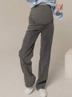 Джинсы для беременных Straight fit-311, антрацит