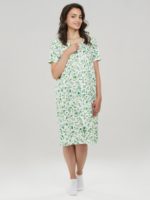 Халат для беременных Lana 59003 зеленые розы