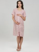 Халат для беременных Lana 59004 красный мелкий цветок