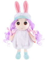Кукла мягкая FANCY DOLLS Малышка Соня 28 см., молочный/сиреневый