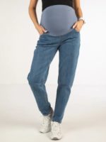 Джинсы для беременных МомFit-312, темно-голубой
