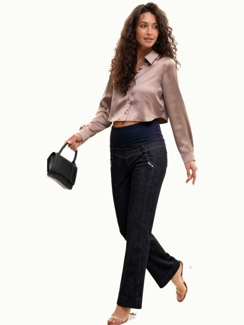 bryuki-dlya-beremennykh-pryamyye-r398-temno-seriy